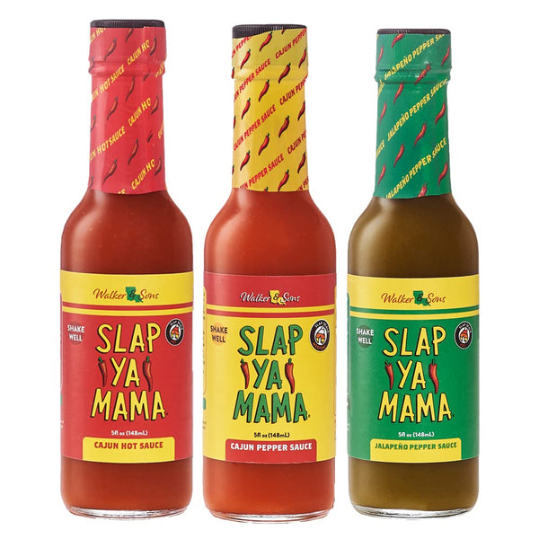 Slap Ya Mama Louisiana Style Hot Sauce Variety Pack, Cajun Hot, Cajun