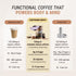 CoQ10 (7.8 oz 22 CAFFEINE ARMY Vanilla Latte | Functional Coffee with Collagen Peptides, MCTs, and Adaptogens: Clean