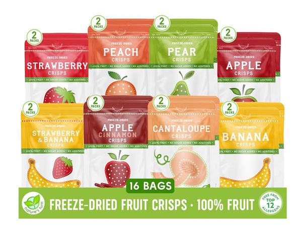 Natures Turn Freeze-Dried Fruit Crisps Healthy, Gluten-Free,Crispy & Delicious, Plant-Based Snack, Ideal
