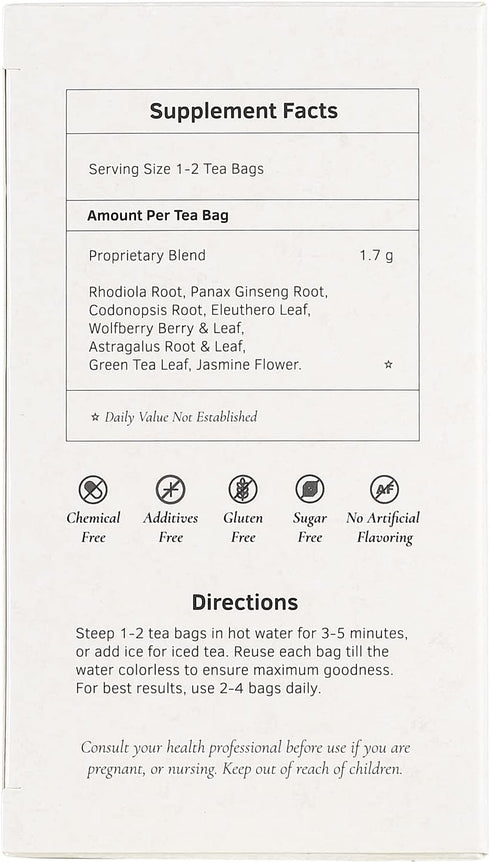 Health King Stamina Herb Tea, 20 Count Box