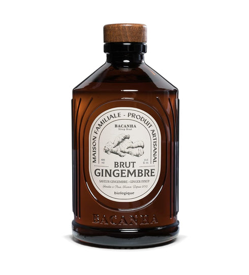 Bacanha Organic Raw Ginger Syrup - Premium French Spiced Syrup - 400ml