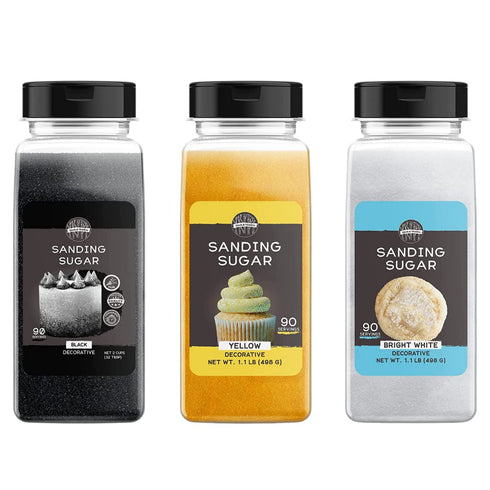 Birch & Meadow Black Tie Sanding Sugar Bundle, Mixed Colors, 1 lb.