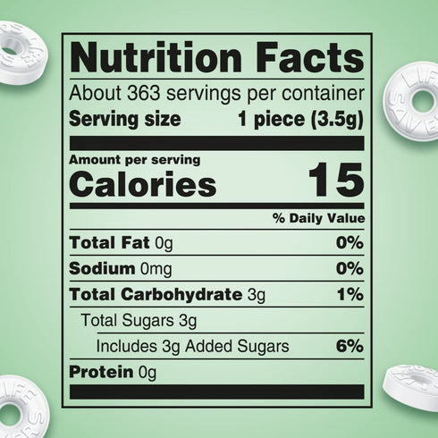 Summer 2.8 LB LIFE SAVERS Wint-O-Green Candy Individually Wrapped Hard Mints, Party Size, Bulk Bag