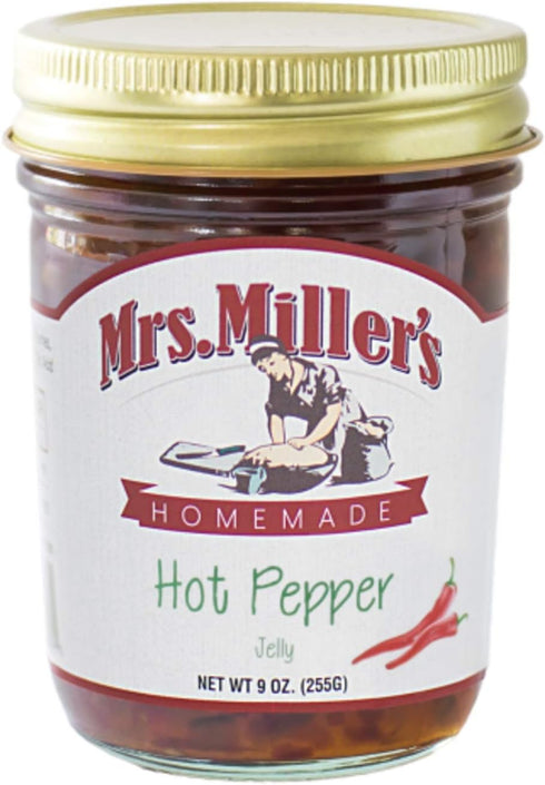Mrs. Miller's 9 OZ (Pack 3) Homemade Jelly, Hot Pepper