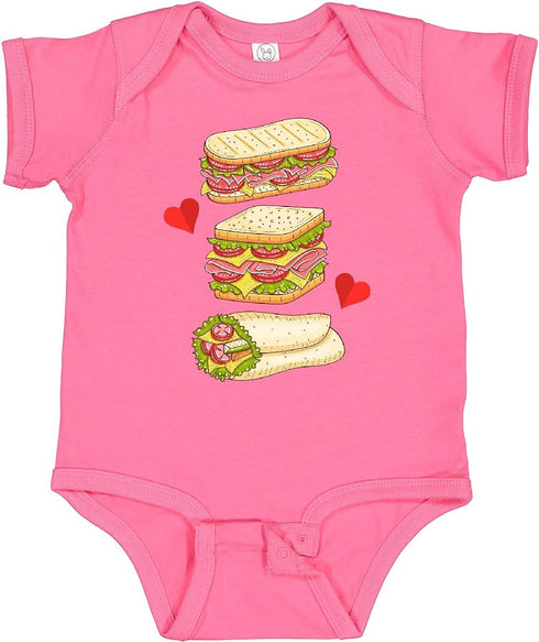 inktastic Sandwich Lover Deli Food Baby Bodysuit