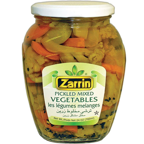 700 ml 24 Oz Zarrin - Pickled Mixed Vegetables, /