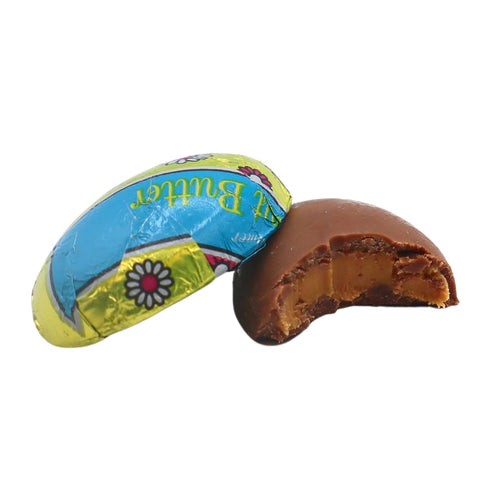 Candy Creations On Cloud 9 Pack 2, 4.5 Peanut Butter Chocolate Eggs Easter Candy, Shareable Bags, of Ounces Each, Full