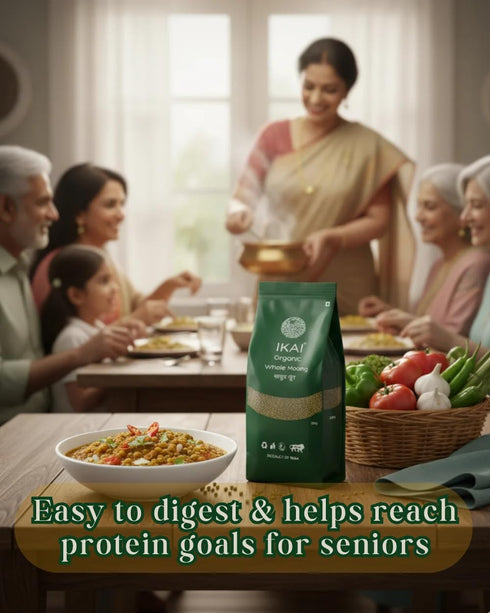 Organic Unpolished Whole Moong - Premium Quality Legumes