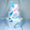 Feathers Edible Wafer Paper, 20pcs Wedding Cake Cupcake Decorations Wafer Rice Paper in Peach Pink Blue