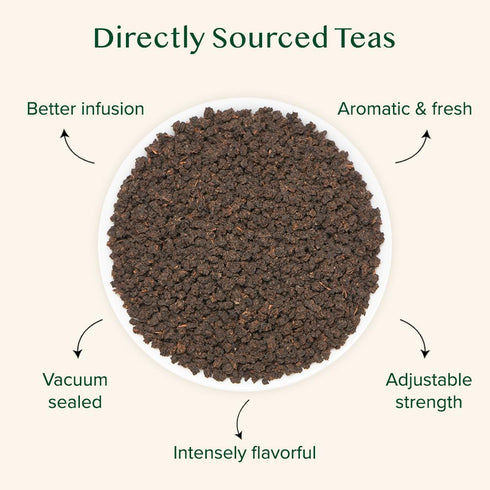 VAHDAM Assam CTC Black Tea Loose Leaf (100+ Cups) - STRONG, BOLD & RICH - 100% PURE - Everyday Assam Milk Tea, 9oz