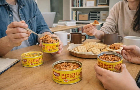 Generic 90g (3.17oz) 4-Pack, Kimchi Tuna Korean Spicy Canned Tuna with Fermented Kimchi, High Protein