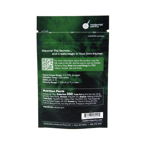 Pure Carboxymethyl Cellulose (CMC) Powder - Non-GMO Gluten-Free Vegan, OU Kosher Certified, 50g/2oz