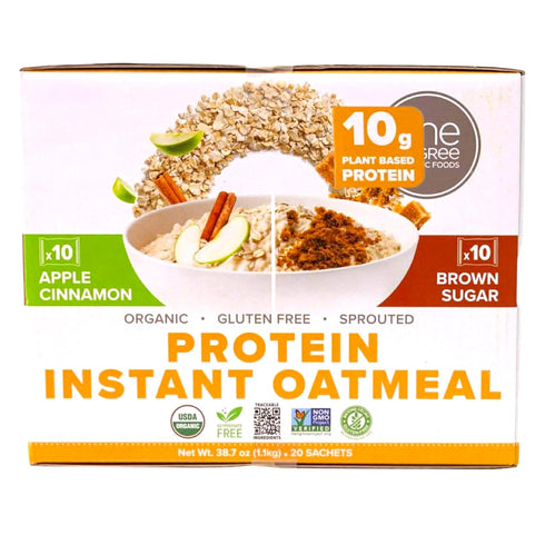 Generic One Degree Foods Organic Gluten-Free Protein 38.7 oz Instant Oatmeal Variety Pack,