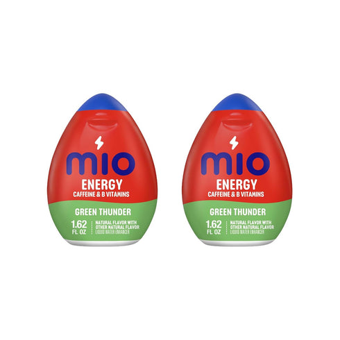 Mio Energy Liquid Water Enhancer, Green Thunder, 1.62 OZ (Pack of 2)