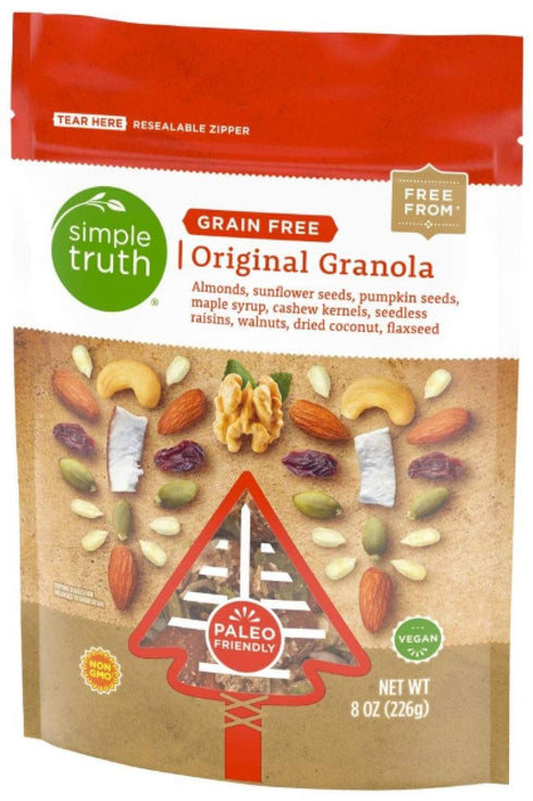 SIMPLE TRUTH Grain Free Original Granola Paleo Friendly 8 oz (Pack of 2)