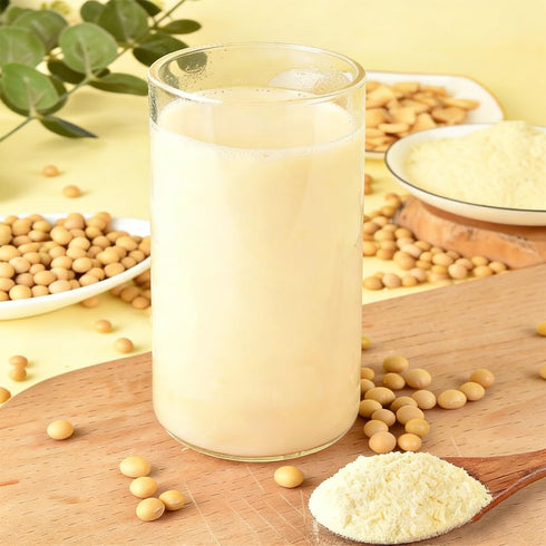 xapuo 750g 30 Packets Yellow Soy Milk Powder Pure Whole Bean, No Sugar Or Additives, Single-Serve For A Warm Moment