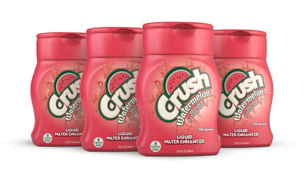 CRUSH Crush, Watermelon, Liquid Water Enhancer New, Better Taste (4 Bottles, Makes