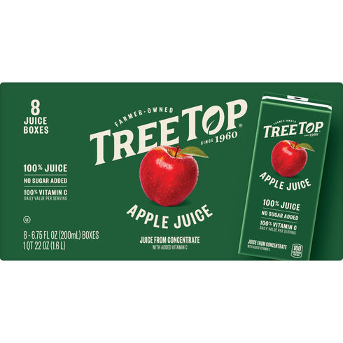 8 Count (Pack 1) Tree Top Apple Juice Box