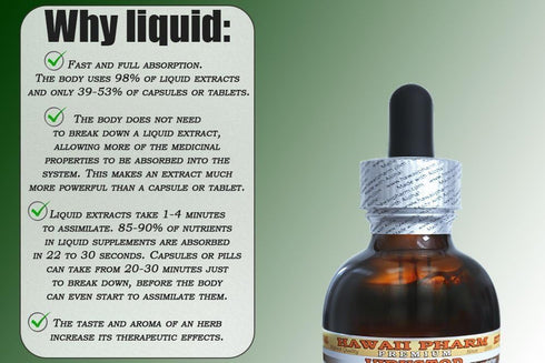 Hawaii Pharm Moringa Alcohol-Free Liquid Extract, Moringa (Moringa Oleifera) Leaf Glycerite, 2 oz, Natural Herbal