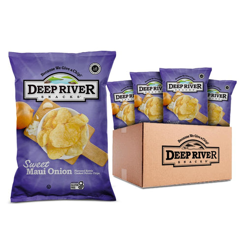 Deep River Snacks Sweet Maui Onion Kettle Cooked Potato Chips, 2-Ounce (Pack