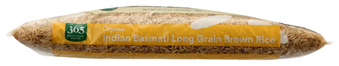 365 32 OZ by Whole Foods Market Organic Brown Basmati Indian Rice