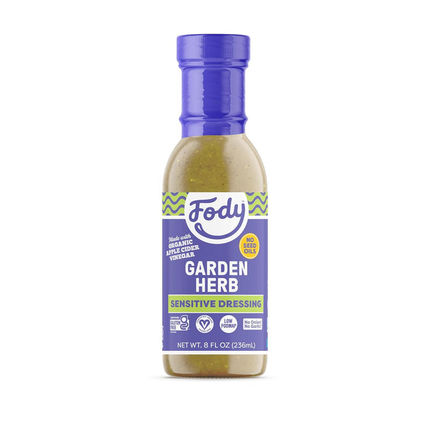 Fody Foods Garden Herb Salad Dressing, 8 Oz, Garlic and Onion Free,
