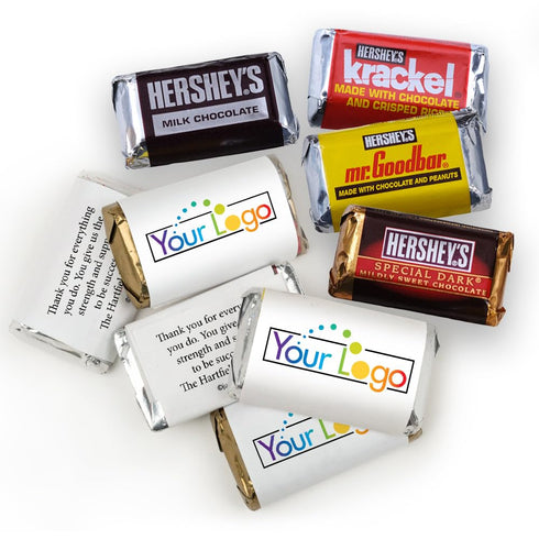 190 Approx. Pcs Bulk Candy Promotional Products Business Logo or Photo, Candy Buffet Supplies (Personalized Miniatures