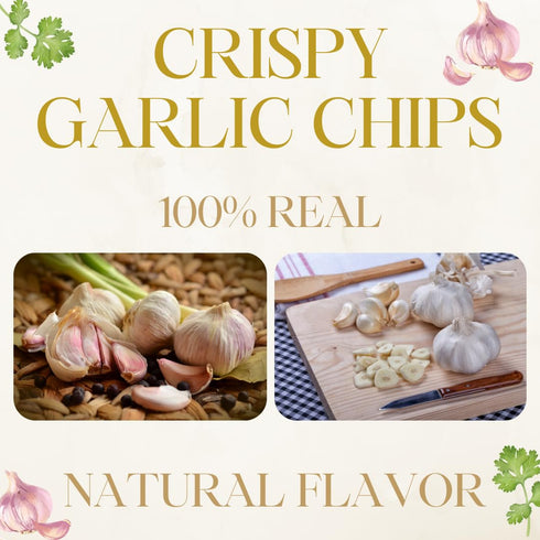 (50grams,1.76 oz) Thai Garlic Flakes Premium Dehydrated Garlic Slices for Cooking, Stir Fry, and Soup Authentic Thai
