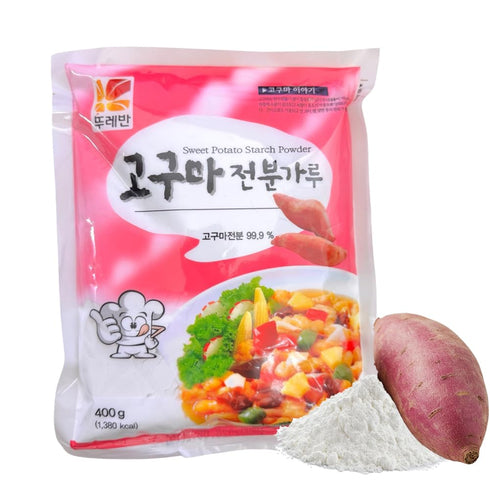 Korean Sweet Potato Starch Powder Sweet Potato Powder 400g, Thickener For Sauces,