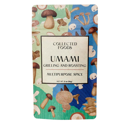 Collected Foods Umami Mushroom Salt – Gourmet Small-Batch Seasoning with Shiitake & Porcini – 2oz All-Purpose Flavor