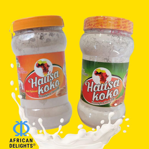 Pack 1) African Delights Best African Hausa Koko, Millet Flour and Corn Flour, Traditional West African Breakfast