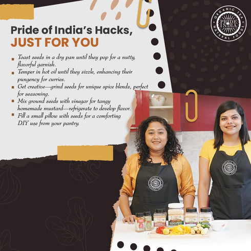 3 oz Pride of India Black Mustard Seeds | Whole Mustard Seed Indian Spice for Cooking & Pickling | Pungent Flavor