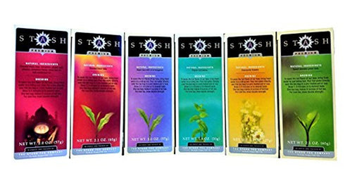 6 30 Stash Tea - Flavor Assorted Tea Collection - Tea Bags Each
