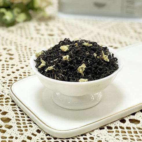 7.1 oz(200g), 100% XIEJINJI Jasmine Tea Loose Leaf, Pure Natural Jasmine Flower, Traditional Scented Tea Technique