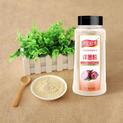 Zercumm 500G Onion Powder Edible Steak Marinade Deodorant Scattering Granules Barbecue Seasoning Brawn Ingredients