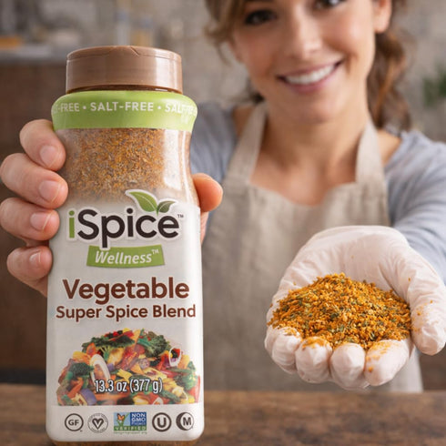 13.3 oz iSpice Blend| Vegetable Seasoning | | Mixed Spice & Seasoning | Bulk Size | Halal | Kosher