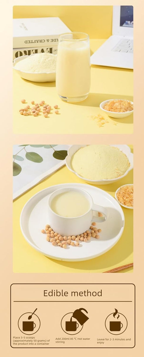 500g Bird's Nest Tremella Soybean Milk Powder Pure Brewing Instant Nutritious Breakfast
