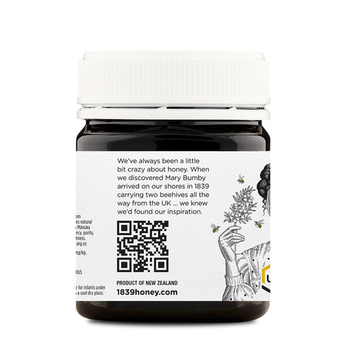1839 15+ 525+ 100% 250g Triple-Churned Raw Mnuka Honey UMF | MGO | Rich Texture | New Zealand Origin |