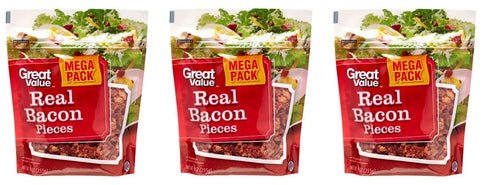 by Great Value Great Value Real Bacon Pieces, 9 Oz (Pack of 3)
