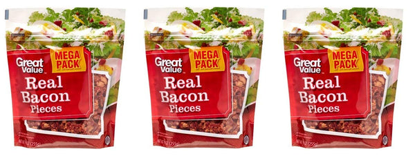 by Great Value Great Value Real Bacon Pieces, 9 Oz (Pack of 3)