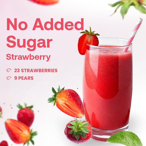100% 46 Oz Dr. Smoothie Crushed Strawberry Smoothie Concentrate| Non-GMO, Vegan, No Fat, Gluten-Free, Rich in Vitamin