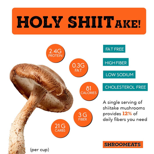 8 8.0 Oz x2 Vegan Shroomeats Mushroom Burger Patties - High Protein Meat Substitute from Shiitake Mushrooms - Non-GMO