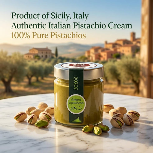 100% 6.7 oz (190g) Alma Gourmet Pistachio Butter Pure Pistachio Paste, Unsweetened Pistachio Cream Spread, Single