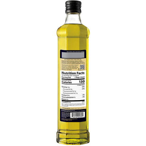 Oli de Nutrioli 3 16.9 Oz Oli by Nutrioli Organic Extra Virgin Olive Oil, Cold-Pressed Authentic Blend of Organic