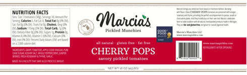 pack 2 Cherry Pops, pickled tomatoes