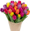 Stargazer Barn 30 Stem Rainbow Tulips Bouquet - Fresh Cut Flower Delivery,
