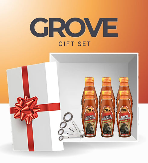GROVE 6 Pack (5 oz African Dream Foods Sauce Afr Ghost Pepper fl each) Hot Condiment for Cooking & Marinades Ghost