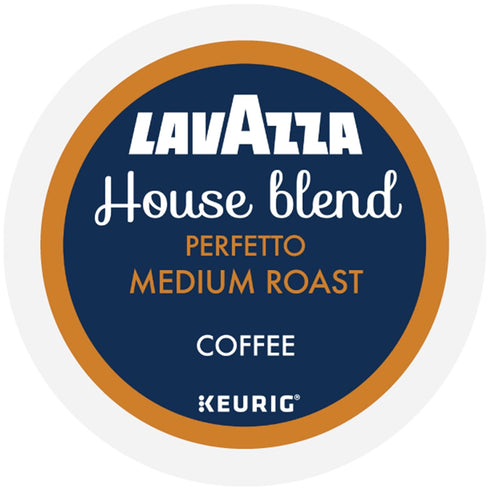 60-Count (6 Packs 10) Lavazza House Blend Perfetto, Single-Serve Keurig K-Cup Pods, Medium Roast Coffee, Box