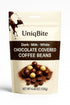 4.4 Oz, UNIQBITE Chocolate Covered Coffee Beans, Mixed Chocolate Dragees with Whole Roasted Coffee, White-Dark-Milk