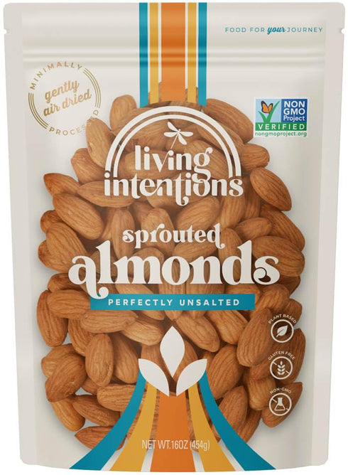 Living Intentions 16 OZ Sprouted Unsalted Almonds